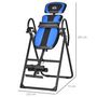 Voir la diapositive 3 : HOMCOM Table d'inversion pliable réglable antidérapante charge max. 110 Kg acier synthétique bleu noir