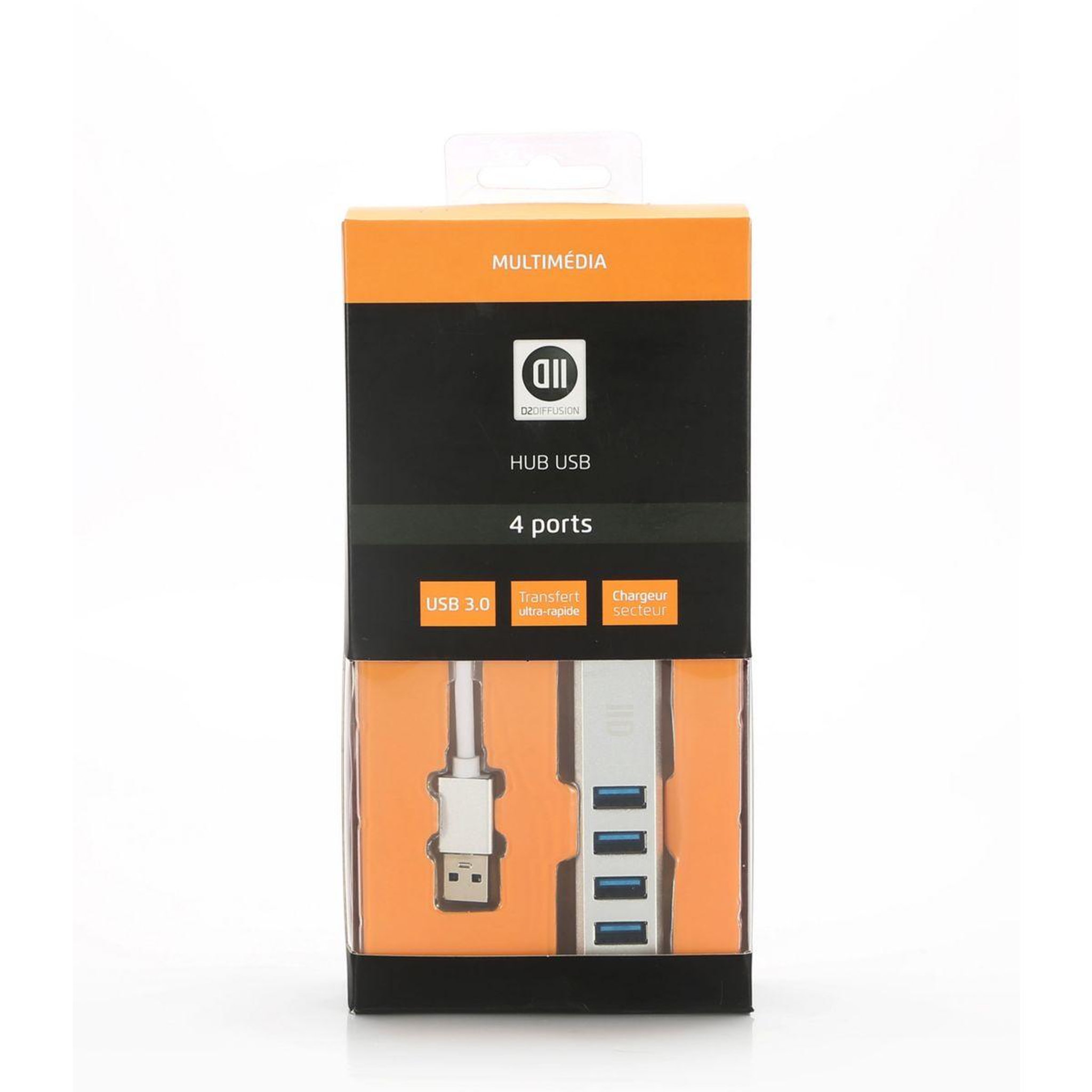 Voir la diapositive 3 : D2 Hub USB-A/ 4 ports USB-A 3.0 power delivery