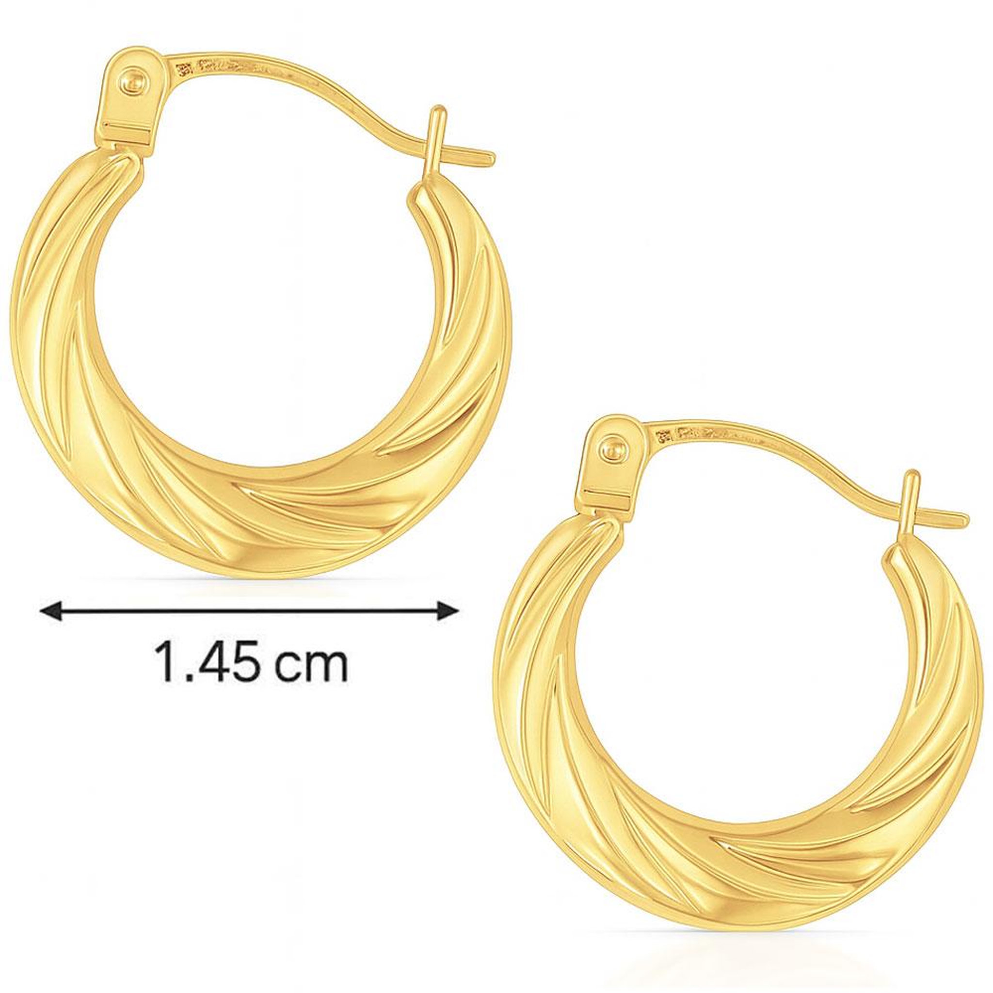 Voir la diapositive 2 : L'ATELIER D'AZUR Boucles d'Oreilles Créoles Or Jaune - Femme