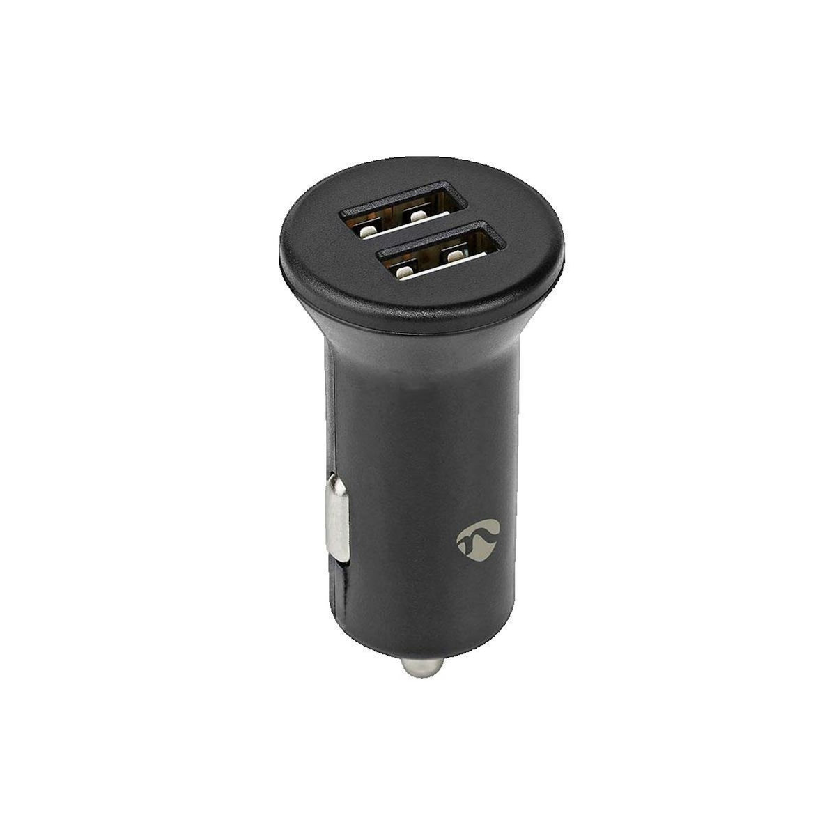 NEDIS Chargeur de voiture Nedis CCHAU480ABK noir, double port USB, 4,8 A
