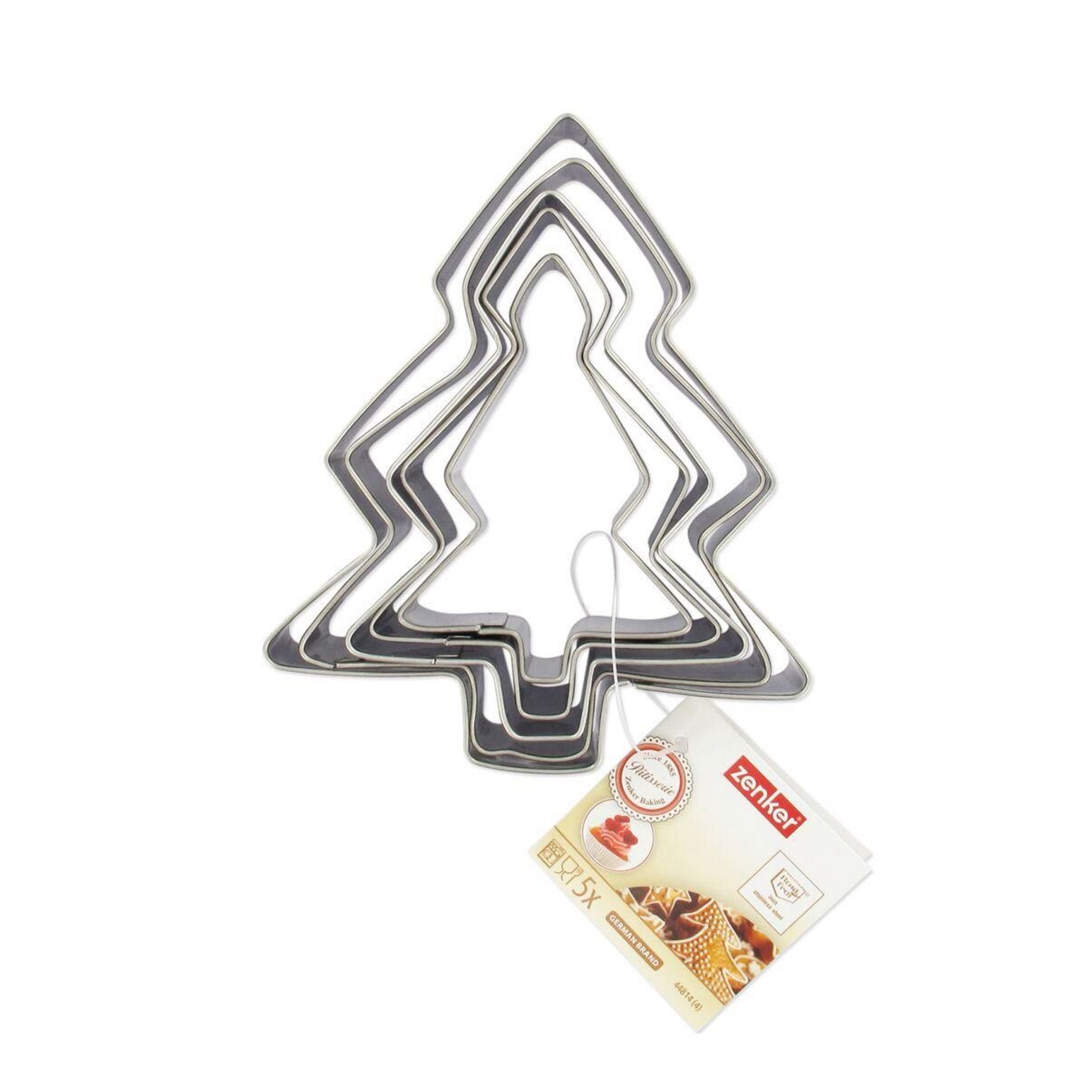 ZENKER Lot de 5 emporte-pièces de Noël en forme de sapin Zenker Emporte-pièces