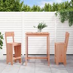 VIDAXL Ensemble de bar de jardin 3 pcs bois massif de Douglas