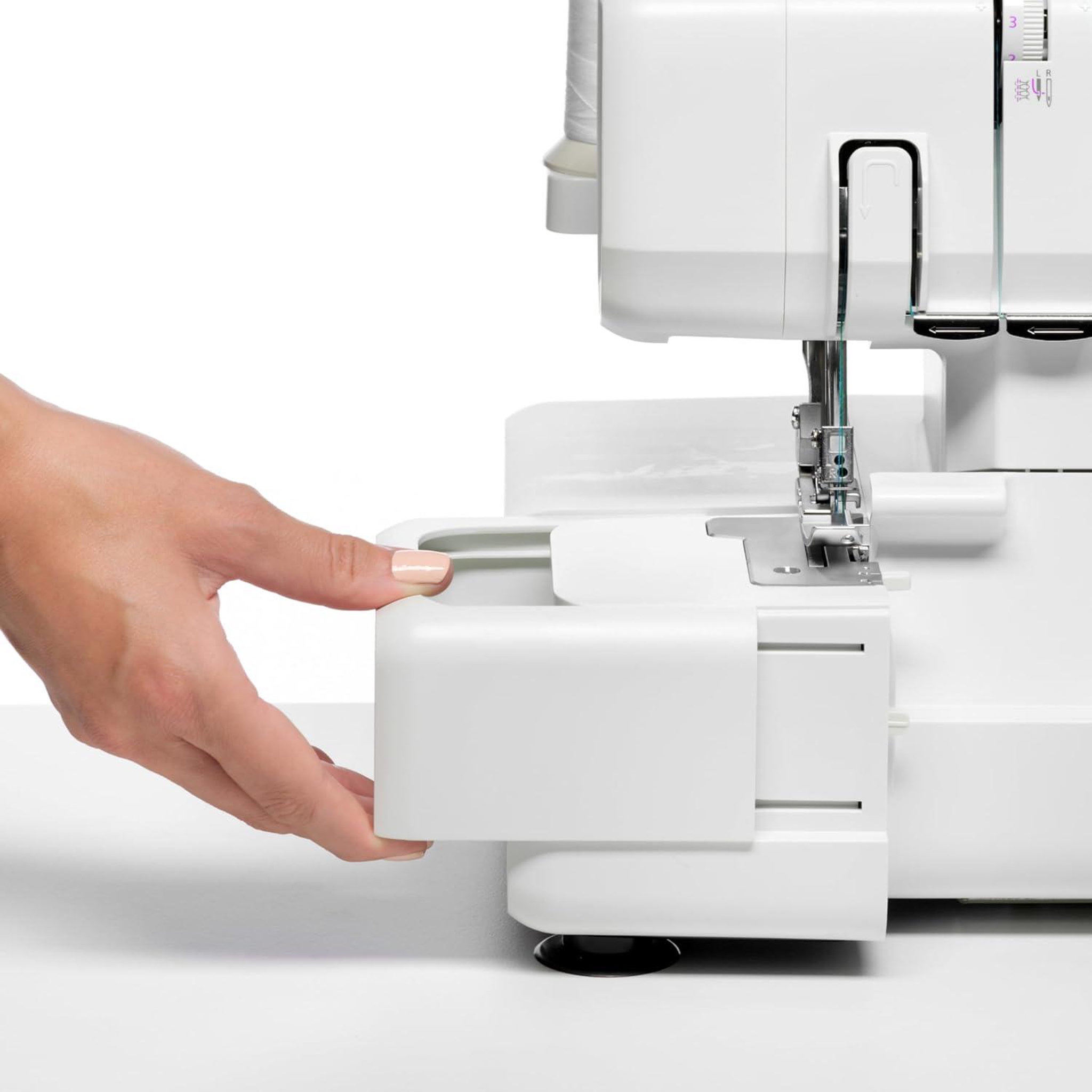 Voir la diapositive 3 : VIOLA Viola t12 surjeteuse avec différentiel, enfilage simplifié, machine à coudre