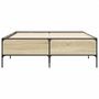 Voir la diapositive 4 : VIDAXL Cadre de lit sans matelas chene sonoma 135x190 cm