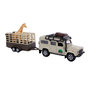 Voir la diapositive 1 : GLOB KIDS Kids Globe Die-cast Land Rover with Giraffe trailer, 29cm