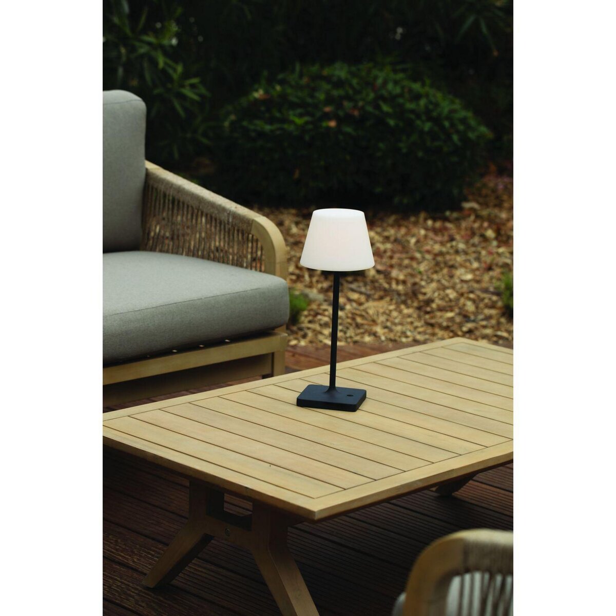 ATMOSPHERA Lampadaire extérieur Rony - Hauteur 39 cm - Blanc