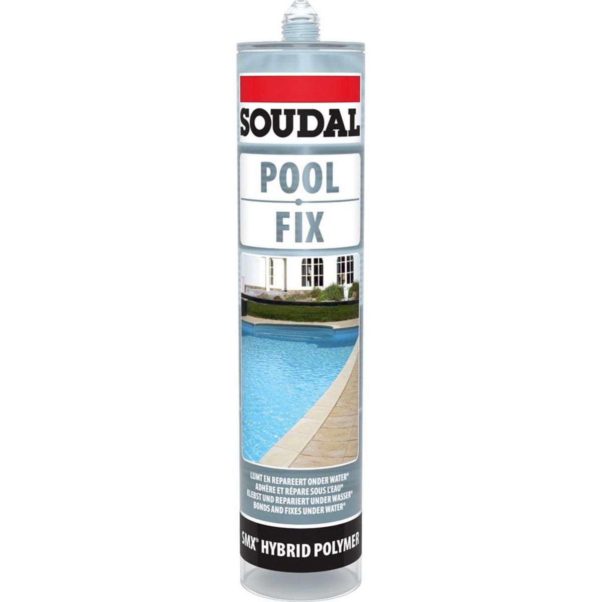 Soudal Cartouche mastic colle spécial piscine 290ml