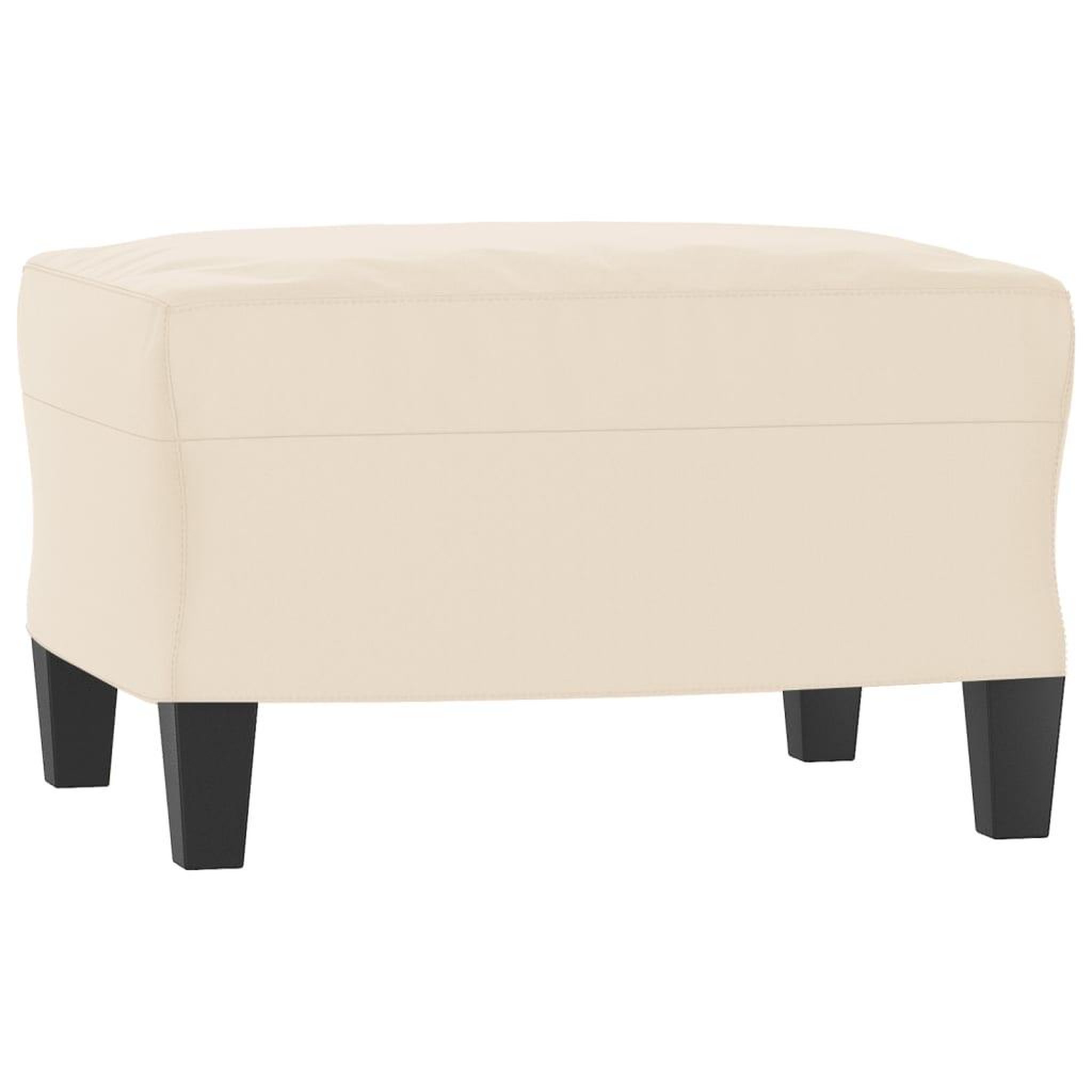 Voir la diapositive 5 : VIDAXL Canape 3 places avec repose-pieds Beige 180 cm Tissu microfibre