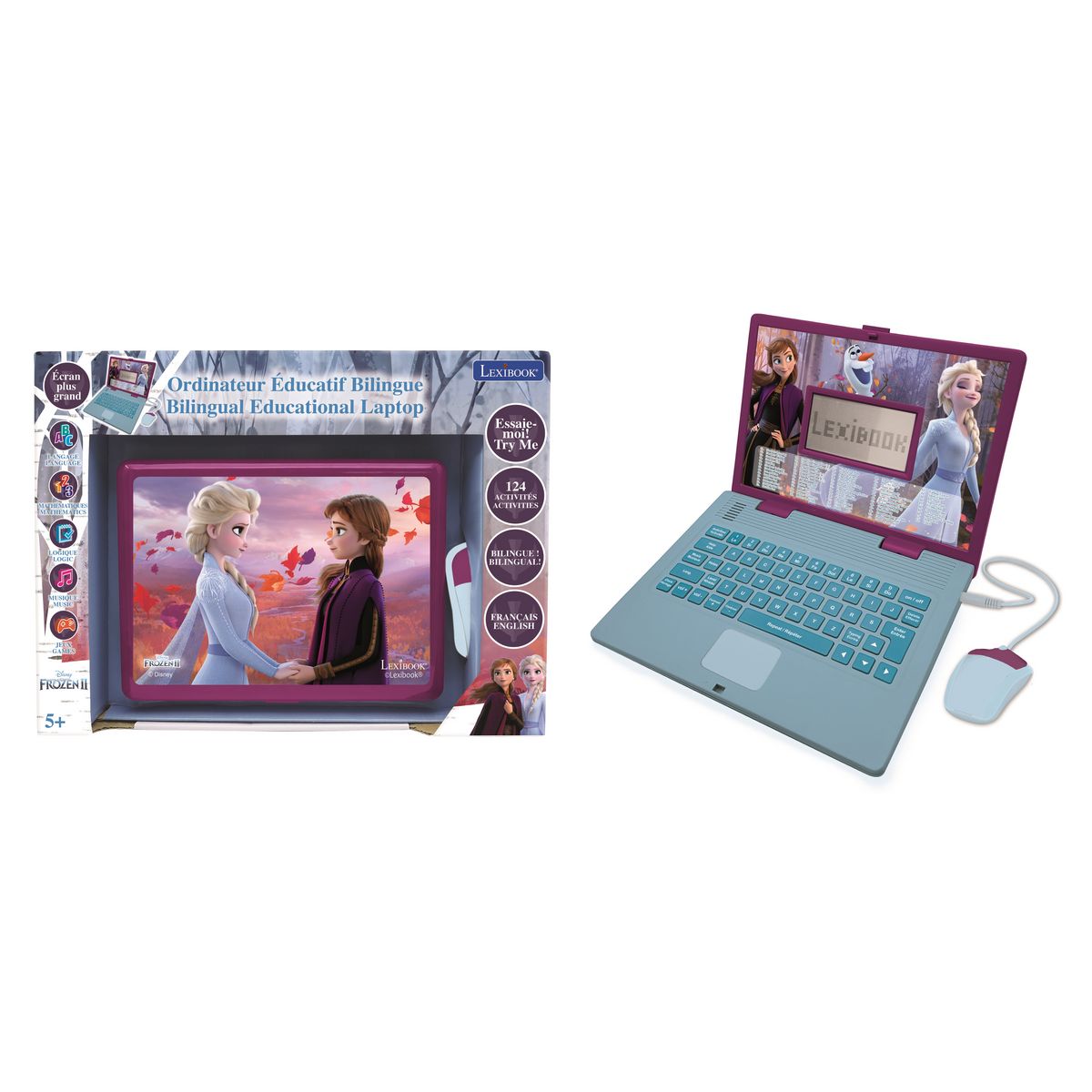 LEXIBOOK Ordinateur éducatif Reine des Neiges