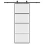 Voir la diapositive 2 : VIDAXL Porte coulissante kit de quincaillerie noir 76x205 cm verre ESG