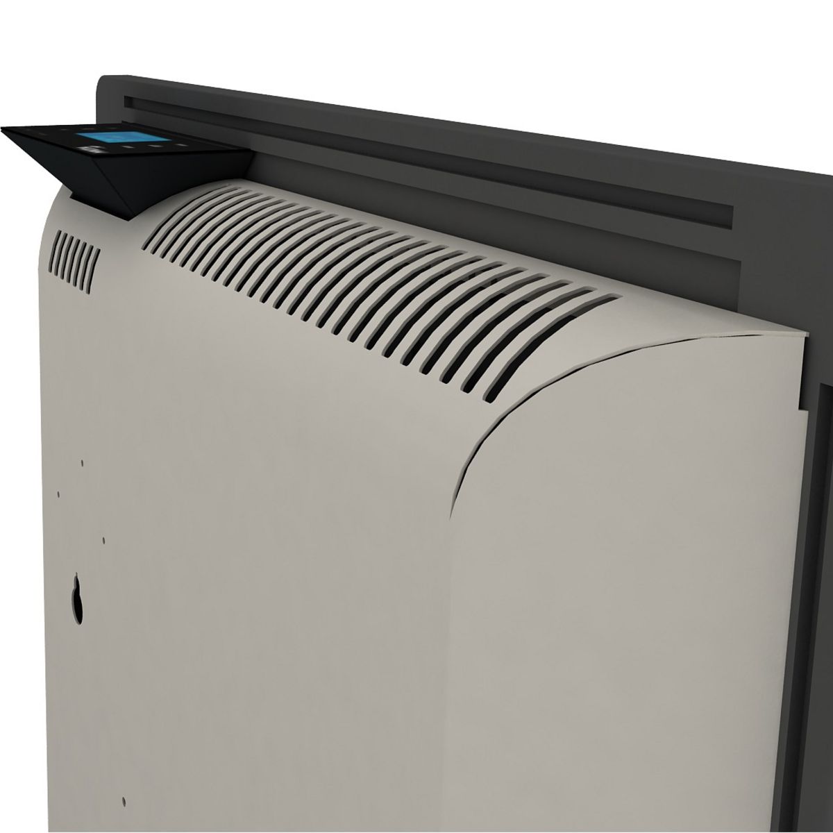 MAZDA Radiateur électrique 1000W pierre naturelle Dual Kherr - Ardoise noire