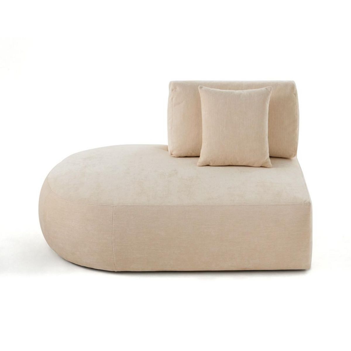 LISA DESIGN Santorini - module d'assise gauche - en tissu texturé