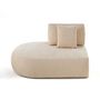 Voir la diapositive 6 : LISA DESIGN Santorini - module d'assise gauche - en tissu texturé