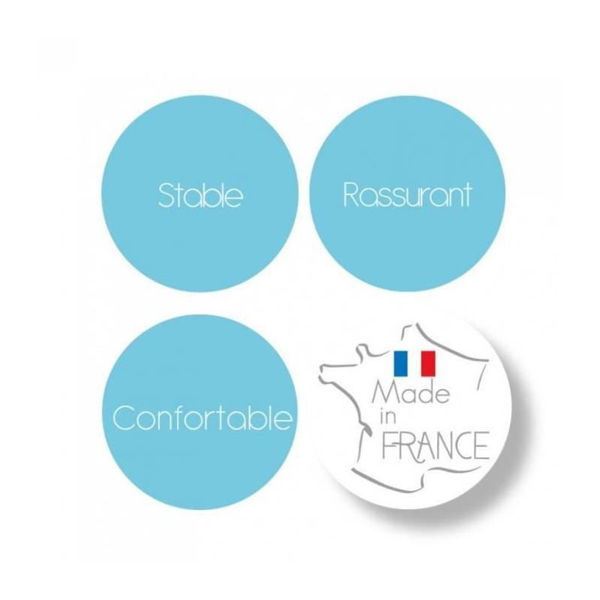 Voir la diapositive 5 : THERMOBABY THERMOBABY Reducteur de wc kiddyloo - Fleur bleue