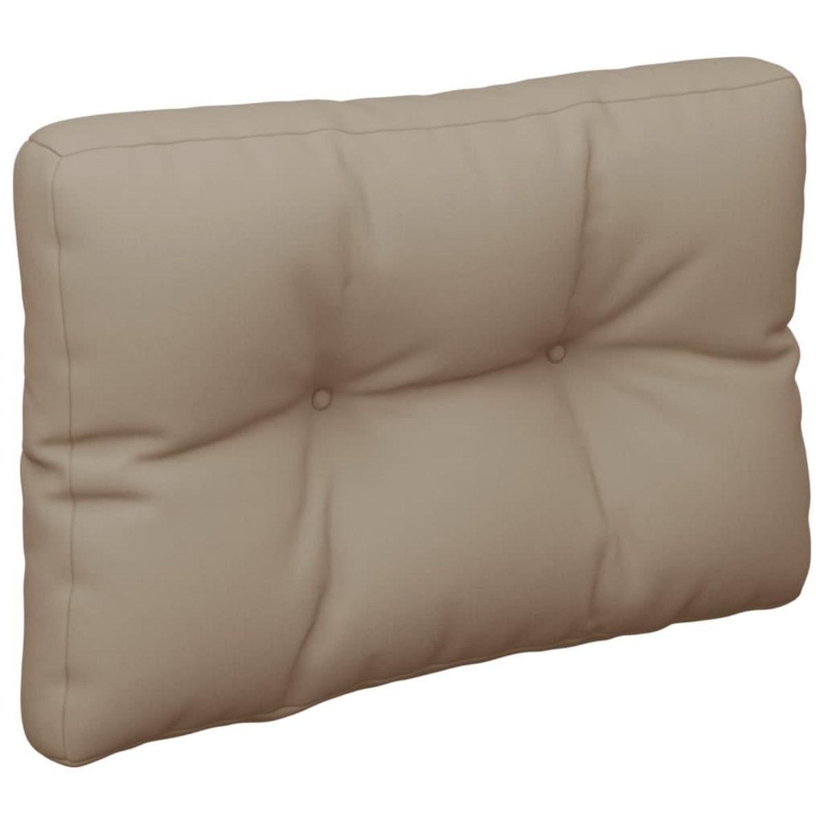 VIDAXL Coussins de palette lot de 2 taupe tissu