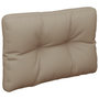 Voir la diapositive 5 : VIDAXL Coussins de palette lot de 2 taupe tissu