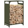 Voir la diapositive 4 : VIDAXL Portant de bois chauffage vert olive 44x28x65 cm