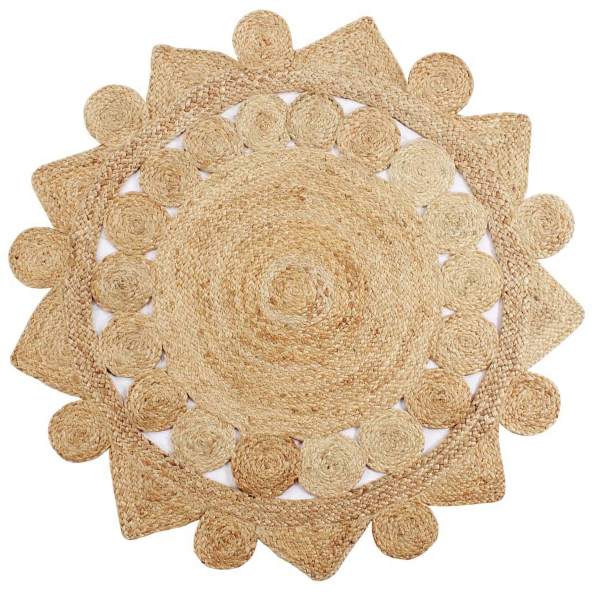 VIDAXL Tapis fait a la main Jute tressee 150 cm