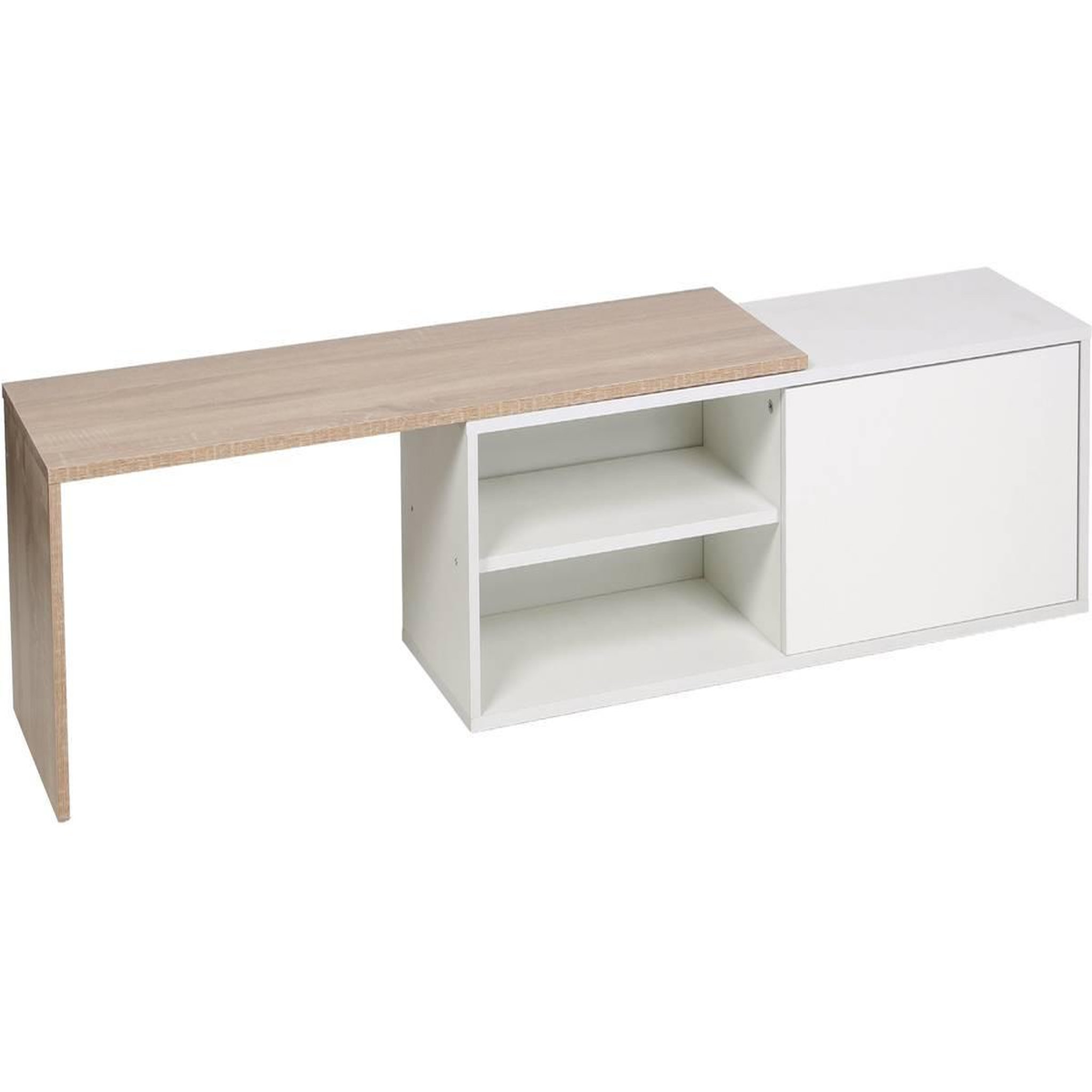Habitat et Jardin Table basse  melinda  - blanc/chêne