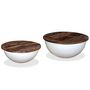 Voir la diapositive 2 : VIDAXL Ensemble de table basse 2pcs Bois recuperation massif forme bol