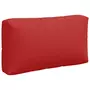 VIDAXL Coussins de palette 3 pcs rouge tissu