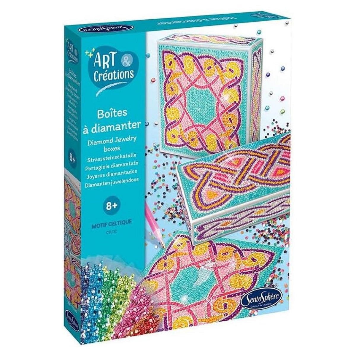 Sentosphere Art et creation boite a bijoux celtique