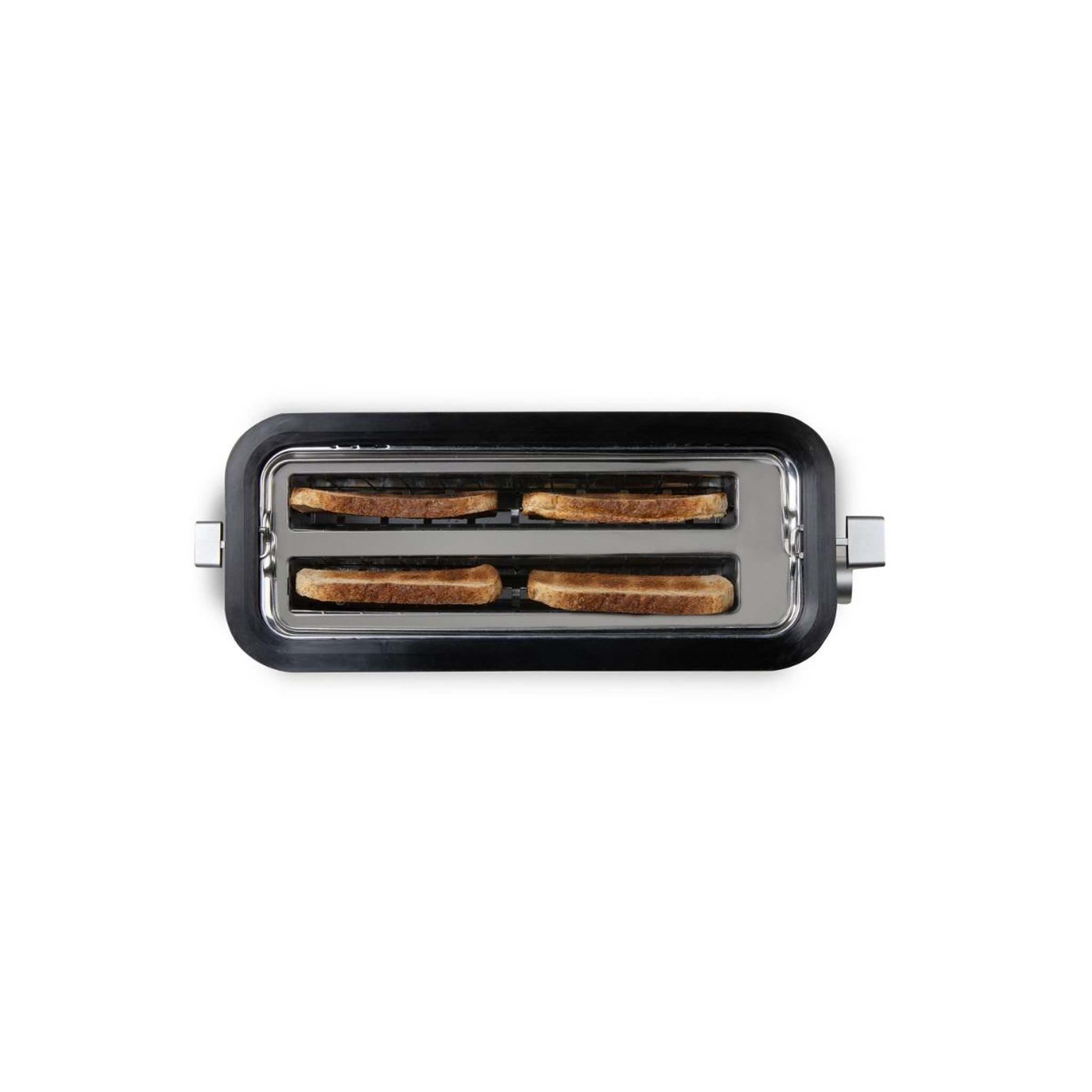 Voir la diapositive 3 : Domo Grille pains 2 fentes 1350w inox - do967t
