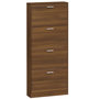 Voir la diapositive 5 : VIDAXL Armoire a chaussures Chene marron 59x17x150cm Bois d'ingenierie