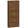 Voir la diapositive 5 : VIDAXL Armoire a chaussures Chene marron 59x17x150cm Bois d'ingenierie