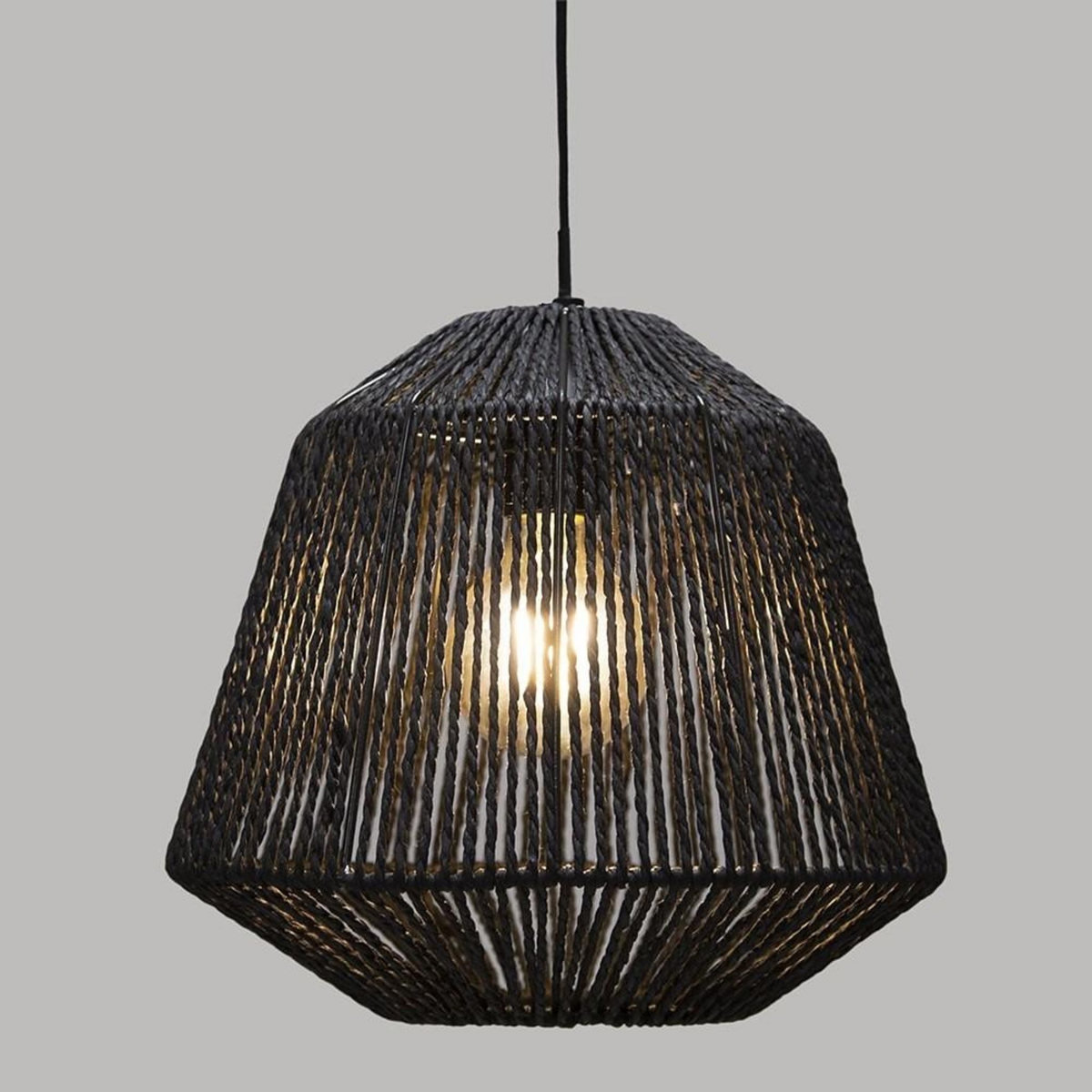 ATMOSPHERA Suspension corde Etnik Jily noir D29
