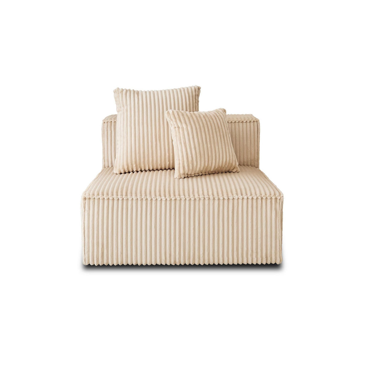 LISA DESIGN Colombine - module d'assise - en velours côtelé grosses côtes