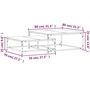 Voir la diapositive 6 : VIDAXL Tables basses gigognes 2 pcs chene sonoma bois d'ingenierie