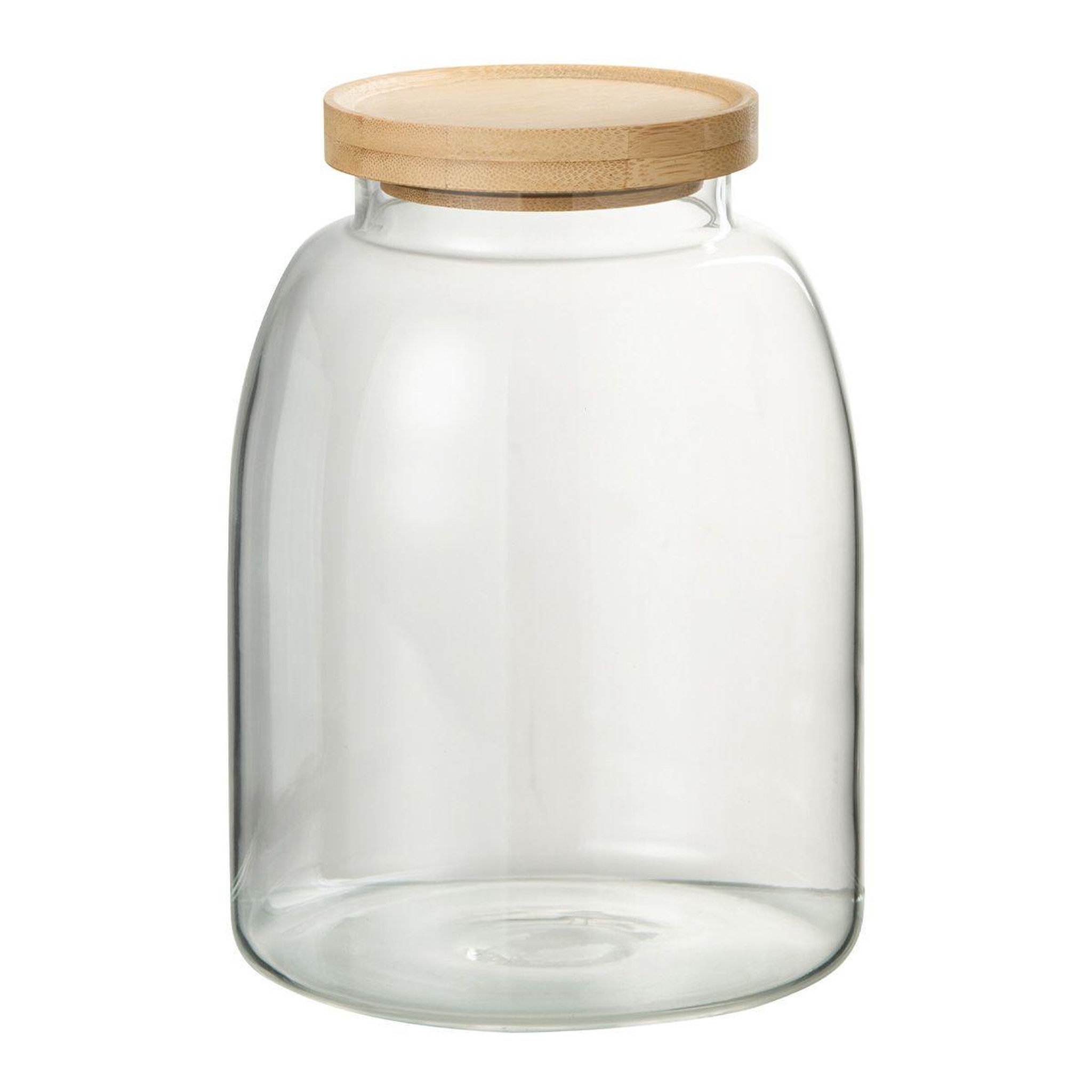 J-LINE Bocal de conservation en verre  tom  2,1l transparent