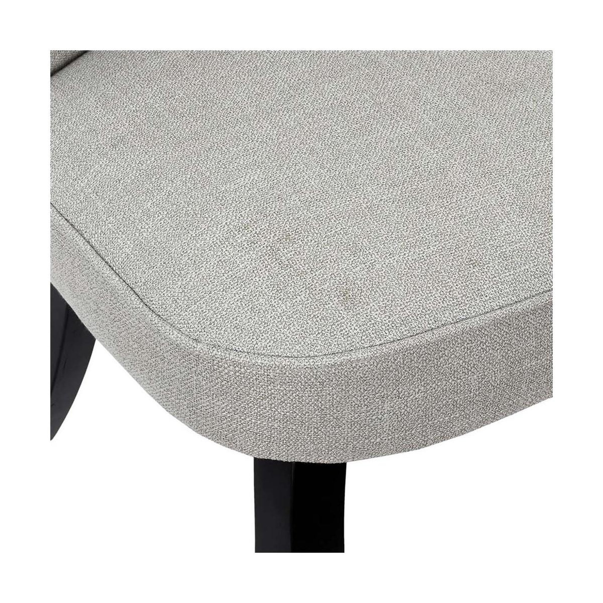 Voir la diapositive 5 : The Home Deco Factory Fauteuil en tissu design  eleonor  68cm gris & noir