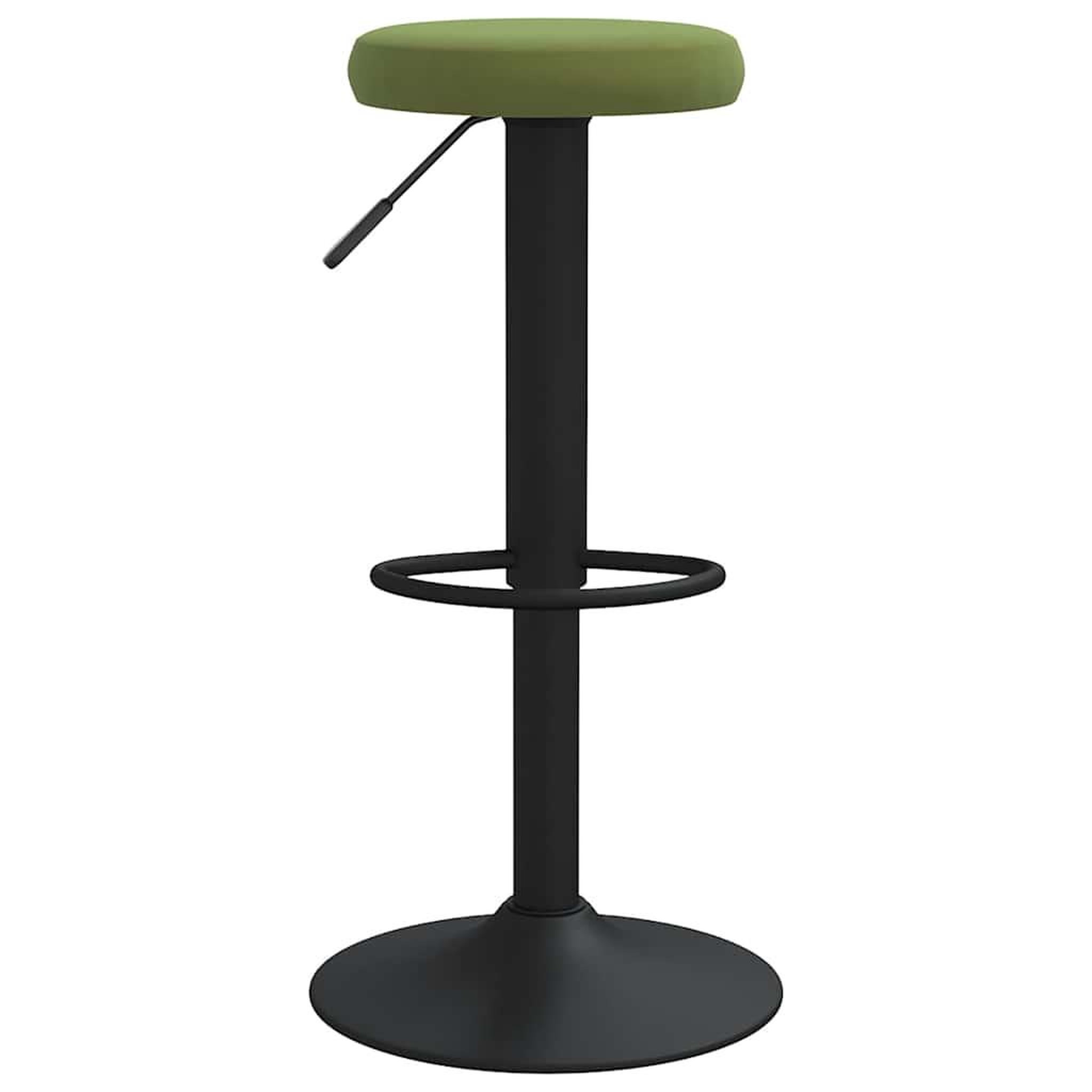 Voir la diapositive 3 : VIDAXL Tabourets de bar lot de 2 vert clair velours