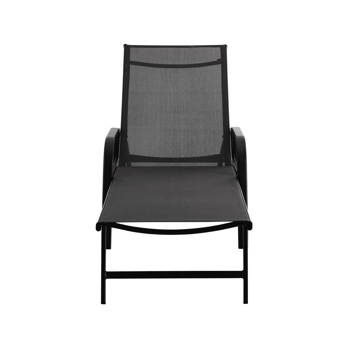 Habitat et Jardin Lot de 2 Bains de soleil en métal  Farniente - Gris