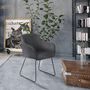Voir la diapositive 2 : The Home Deco Factory Fauteuil de table industriel Memphis - Gris