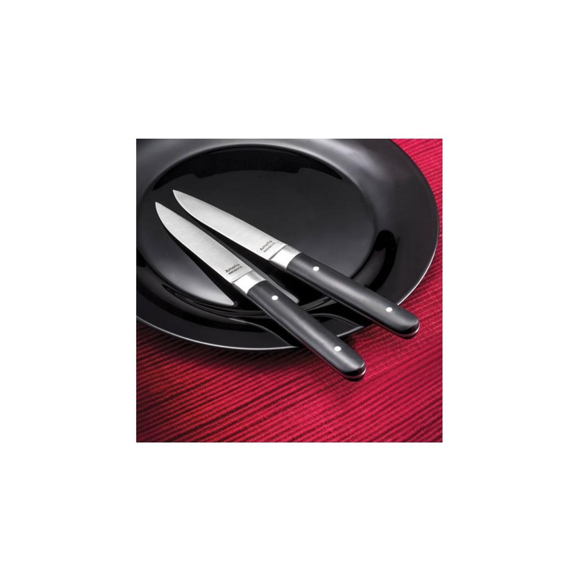Voir la diapositive 3 : Amefa Coffret de 4 couteaux à steak - 4918aamb02br4