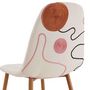 Voir la diapositive 5 : Paris Prix Lot de 4 Chaises Design  Poésie  86cm Multicolore