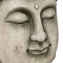 Voir la diapositive 2 : ATMOSPHERA Statue Déco Extérieure  Tête de Bouddha  60cm Gris