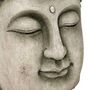 Voir la diapositive 2 : ATMOSPHERA Statue Déco Extérieure  Tête de Bouddha  60cm Gris