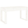 Voir la diapositive 5 : VIDAXL Banc de jardin blanc 80x38x45 cm bois massif de pin