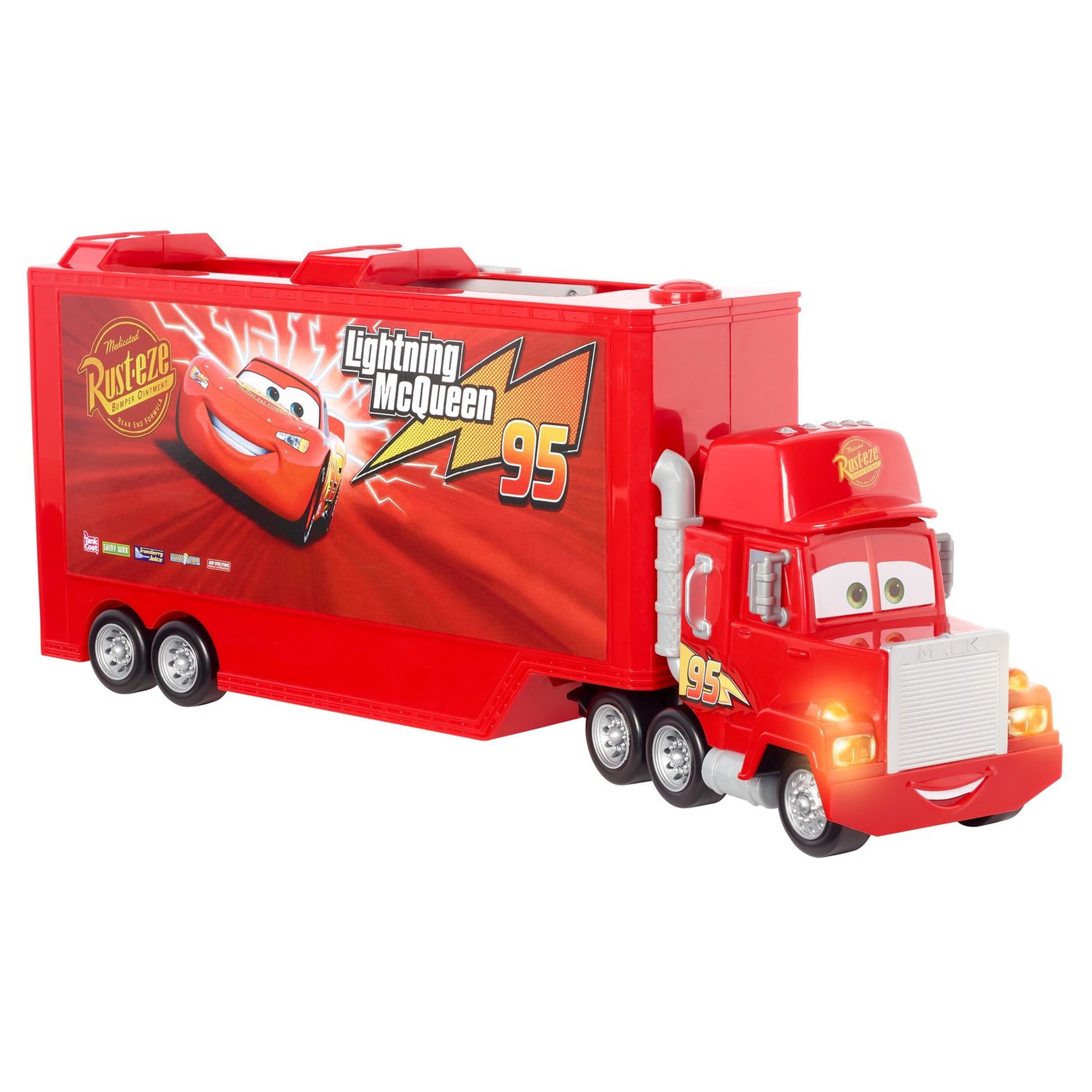 Voir la diapositive 1 : MATTEL Cars Disney Pixar - Mack Le transporteur de véhicules sonore