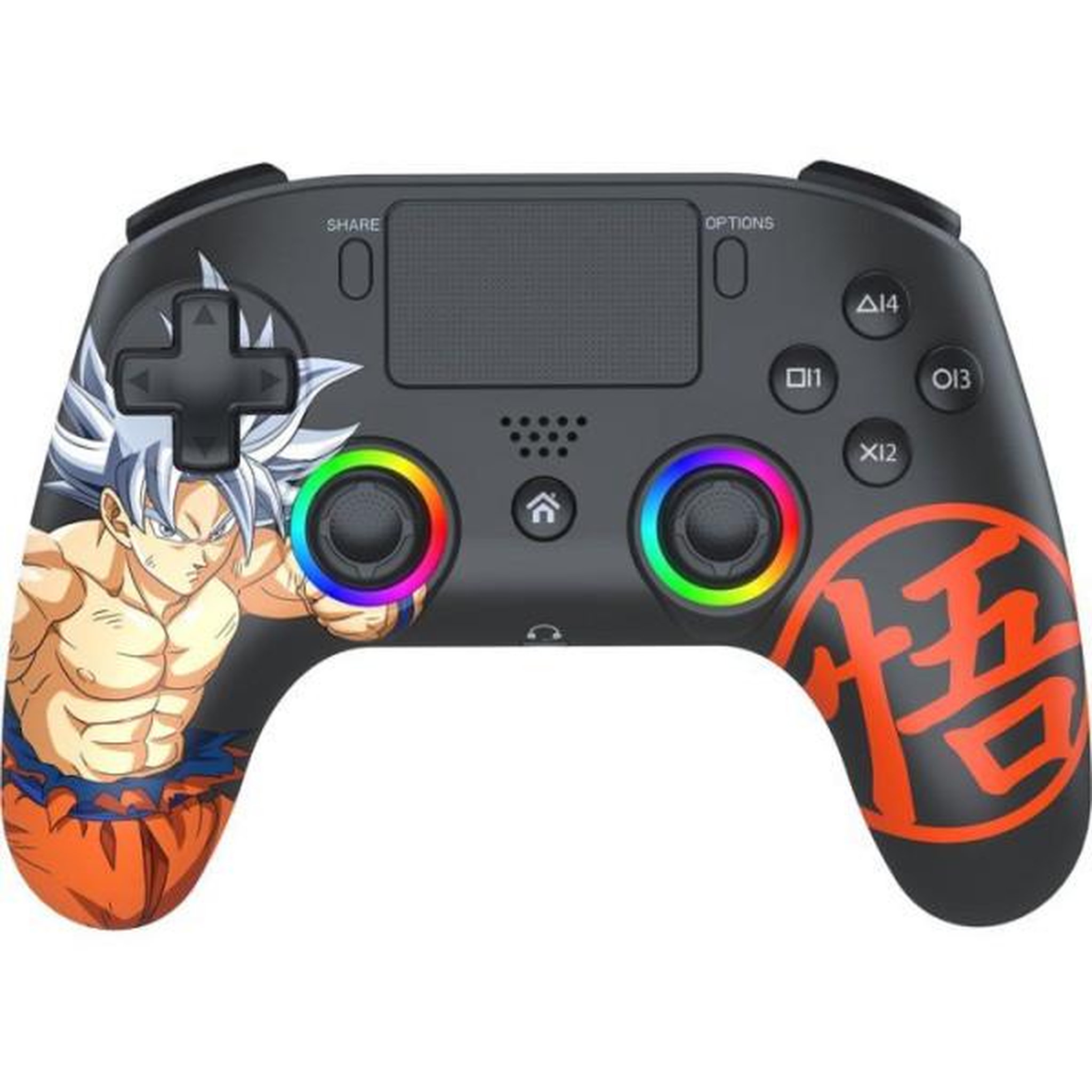 Subsonic Manette sans fil - PS5 / PC - Dragon Ball Goku Ultra Instinct - Bluetooth - Noir - SUBSONIC