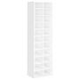 Voir la diapositive 2 : VIDAXL Armoire a chaussures blanc brillant 54x34x183cm bois ingenierie