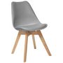 Voir la diapositive 1 : ATMOSPHÉRA Chaise style scandinave pieds bois massif