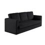 Voir la diapositive 2 : BEST MOBILIER Marilia - canapé 3 places - convertible déplimousse - en velours côtelé