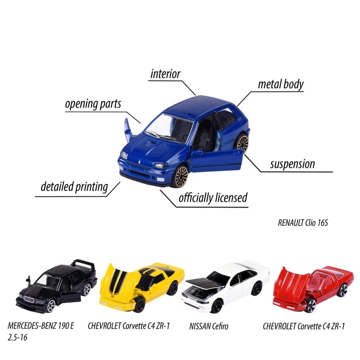 Majorette Coffret de 5 petites voitures Youngster