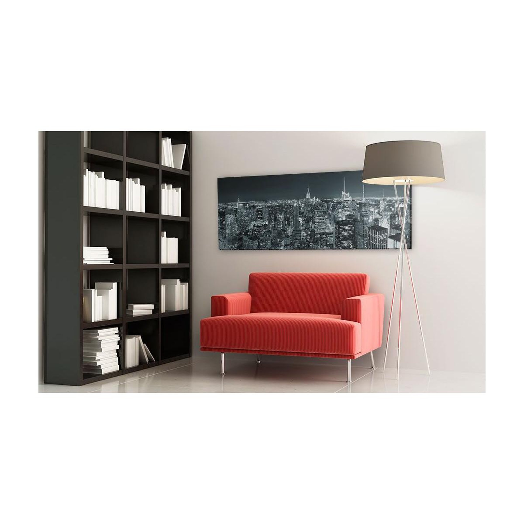 Voir la diapositive 2 : Paris Prix Tableau imprimé  boundless city  40x120cm