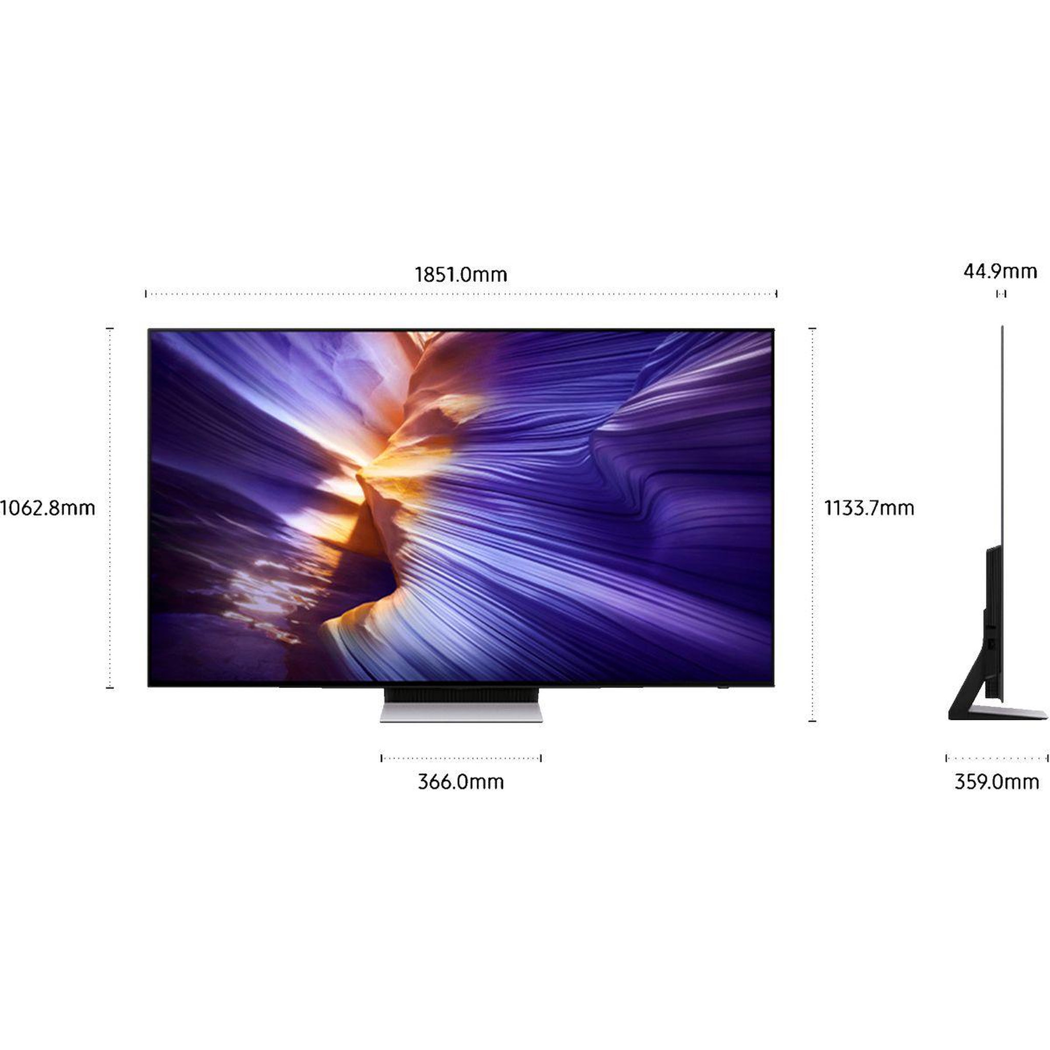 Voir la diapositive 2 : Samsung Tv oled tq83s90f 4k ai smart tv (2025) 83  (211 cm)